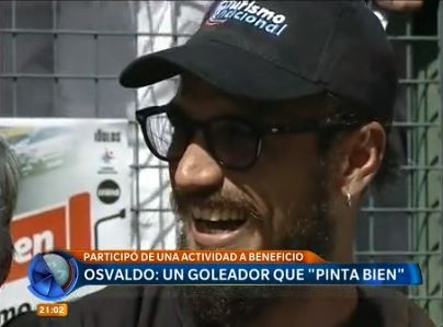 Osvaldo, un goleador que "pinta bien"
