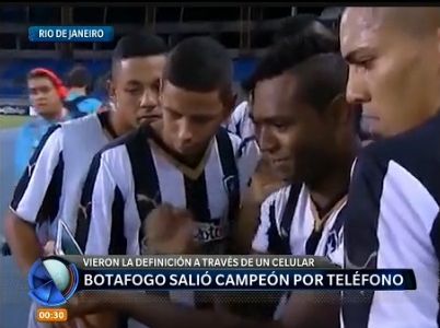 En Río de Janeiro, Botafogo salió campeón por teléfono