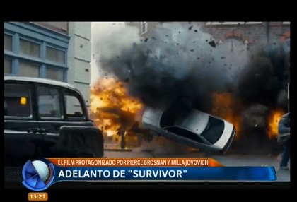 Adelanto de "Survivor", con Pierce Brosnan y Milla Jovovich