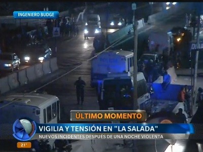 La Salada amaneció con fuerte custodia policial, pero sin incidentes