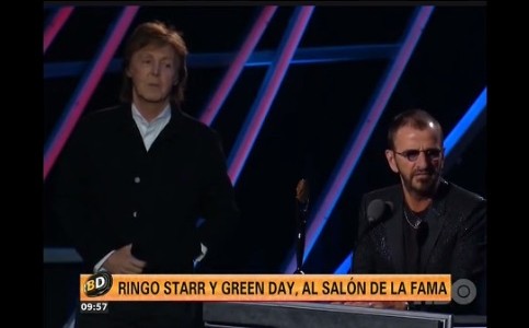 Ringo Starr y Green Day ingresaron al Salón de la Fama del Rock and Roll