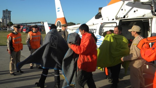 Rescate en el mar a la altura de Quequén