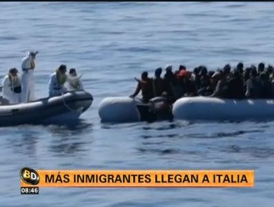 Siguen llegando inmigrantes a Italia