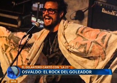 Osvaldo: el rock del delantero