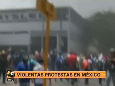 Violentas protestas en México