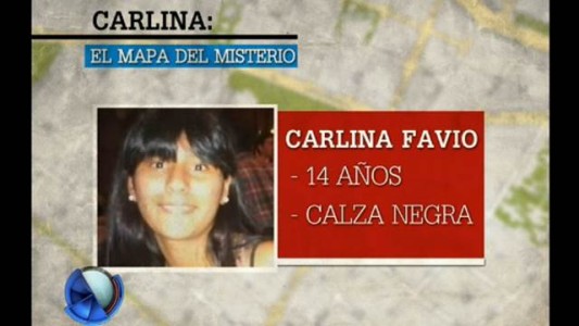 Mapa del misterio de Carlina, una adolescente desaparecida