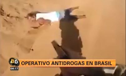 Espectacular operativo antidrogas en Brasil