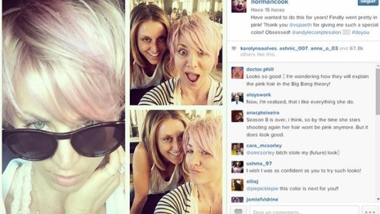 El cambio de look de Kaley Cuoco: su nuevo color de pelo