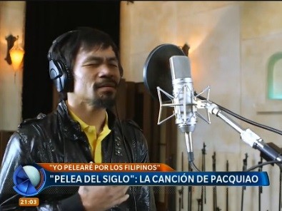 "Pelearé por los filipinos", la canción de Pacquiao antes de la Pelea del Siglo