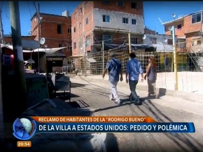 Un reclamo desde la villa hasta los Estados Unidos