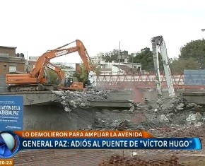 General Paz: adiós al puente de "Víctor Hugo"