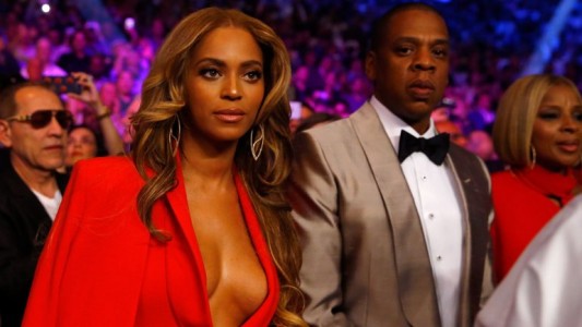 Mayweather-Pacquiao: el escote de Beyoncé fue la otra gran atracción de la noche