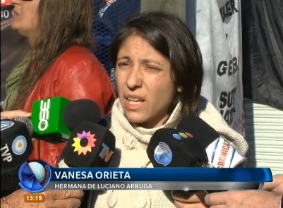 Hermana de Luciano Arruga acusó a la Bonaerense de "mafiosa y corrupta"