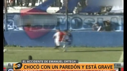 Chocó contra un muro en pleno partido y se fracturó el cráneo