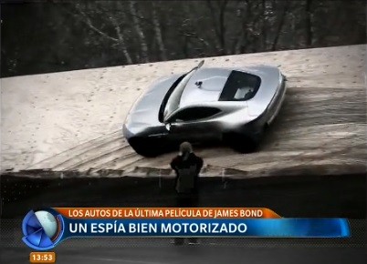 Los autos de la última película de "James Bond"