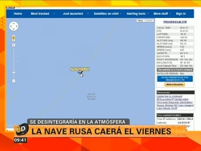 El viernes cae la nave rusa