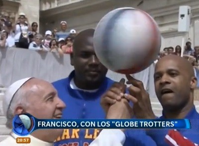 Francisco, con los Globetrotters