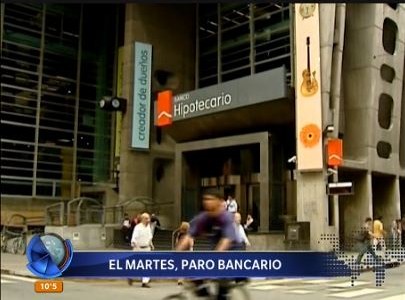 Ratifican paro bancario para el 12 de mayo