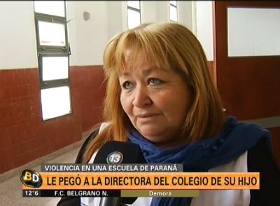 Entre Ríos: le pegó a la directora del colegio