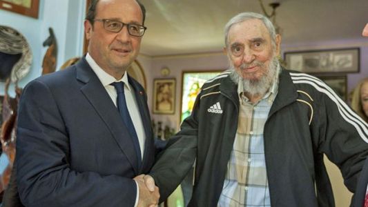 El presidente francés visitó a Fidel Castro