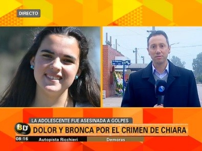 Dolor y bronca por el crimen de Chiara