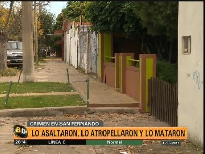 Lo asaltaron, lo atropellaron y lo mataron