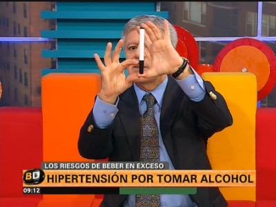 Hipertensión por tomar alcohol