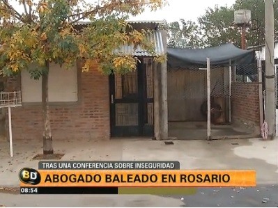 Abogado rosarino baleado en pleno centro