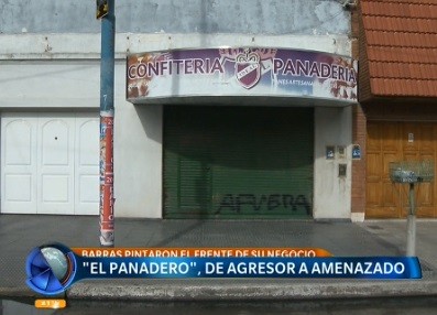 El "Panadero", de agresor a amenazado