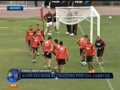La formación de River ante el Cruzeiro