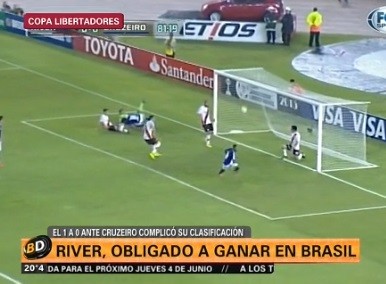 River perdió de local y tendrá que ganar en Belo Horizonte