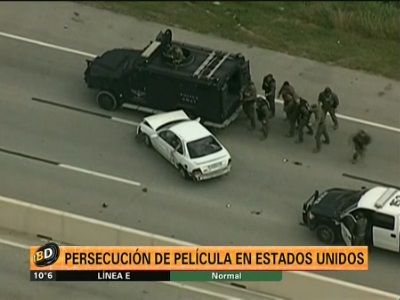 Persecución de película en los Estados Unidos