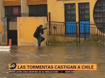 Las tormentas castigan a Chile