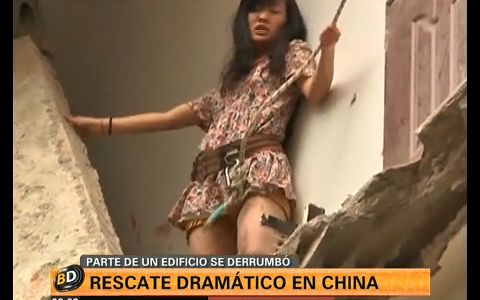 Dramático rescate en China