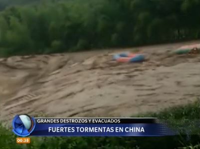 Fuertes tormentas en China