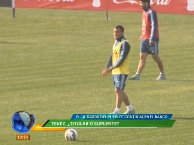 Tevez: ¿titular o suplente?