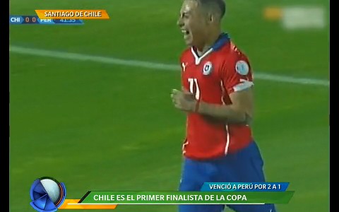 Chile es el primer finalista: venció a Perú 2 a 1