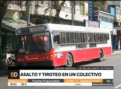 Tiroteo en un colectivo: murió una pasajera de 17 años