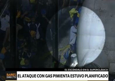 Se confirmó que el gas pimienta en el Superclásico fue casero