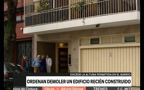 Ordena la justicia demoler un edificio de ocho pisos por superar la altura permitida