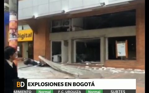 Dos explosiones en Bogotá dejaron al menos 10 heridos