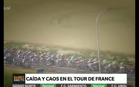 Caída y caos en el Tour de France