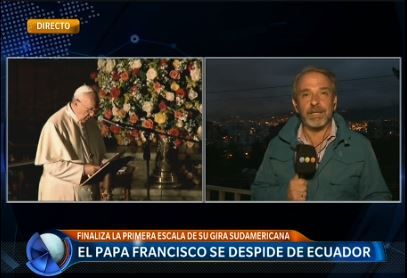 El Papa, con etnias y empresarios ecuatorianos