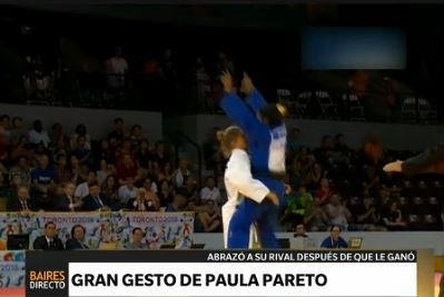 El gran gesto de Paula Pareto
