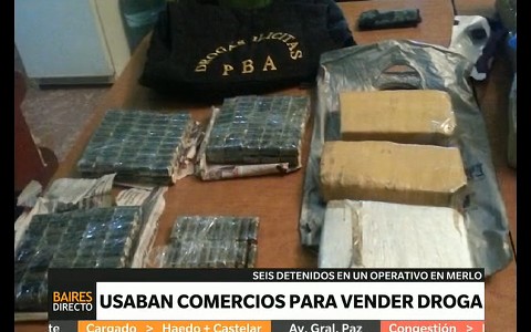 Operativo antidroga en comercios de Merlo