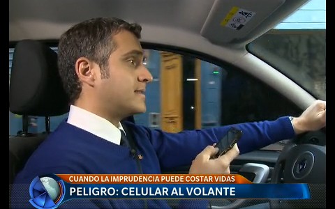 Peligro: celular al volante