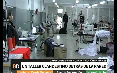Un taller clandestino detrás de una pared