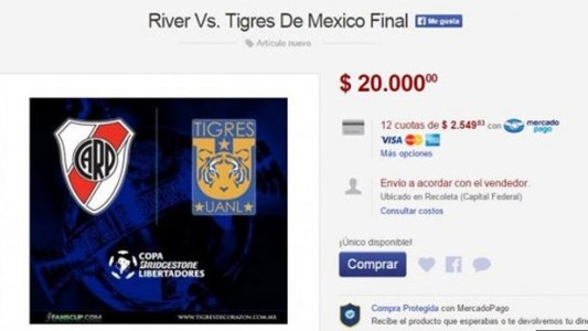 Allanaron y pidieron clausura de Mercado Libre por la reventa de entradas para River-Tigres