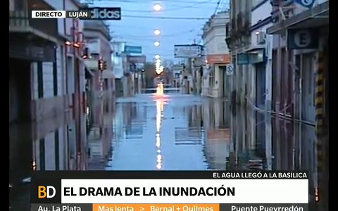Desciende de a poco el agua en Luján