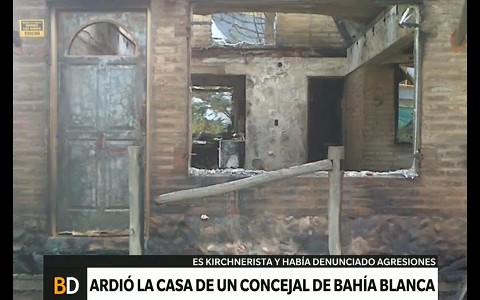 Queman la casa de un concejal de Bahía Blanca